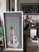 Marino di Teana in his studio